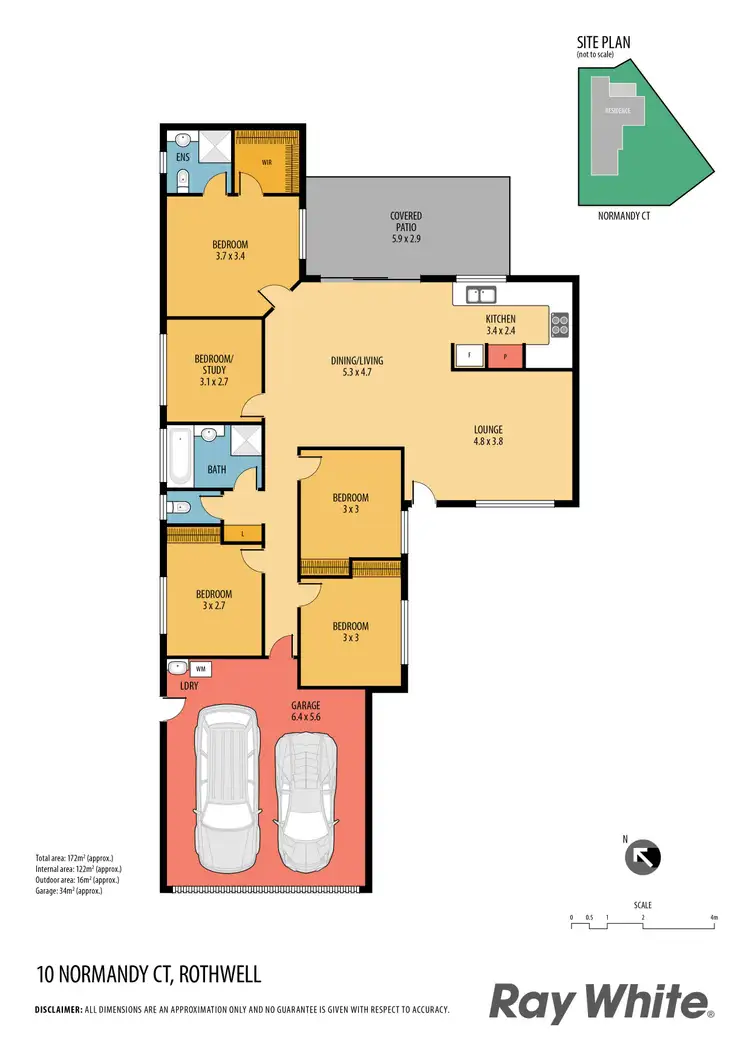 Floorplan of Homely house listing, 10 Normandy Court, Rothwell QLD 4022