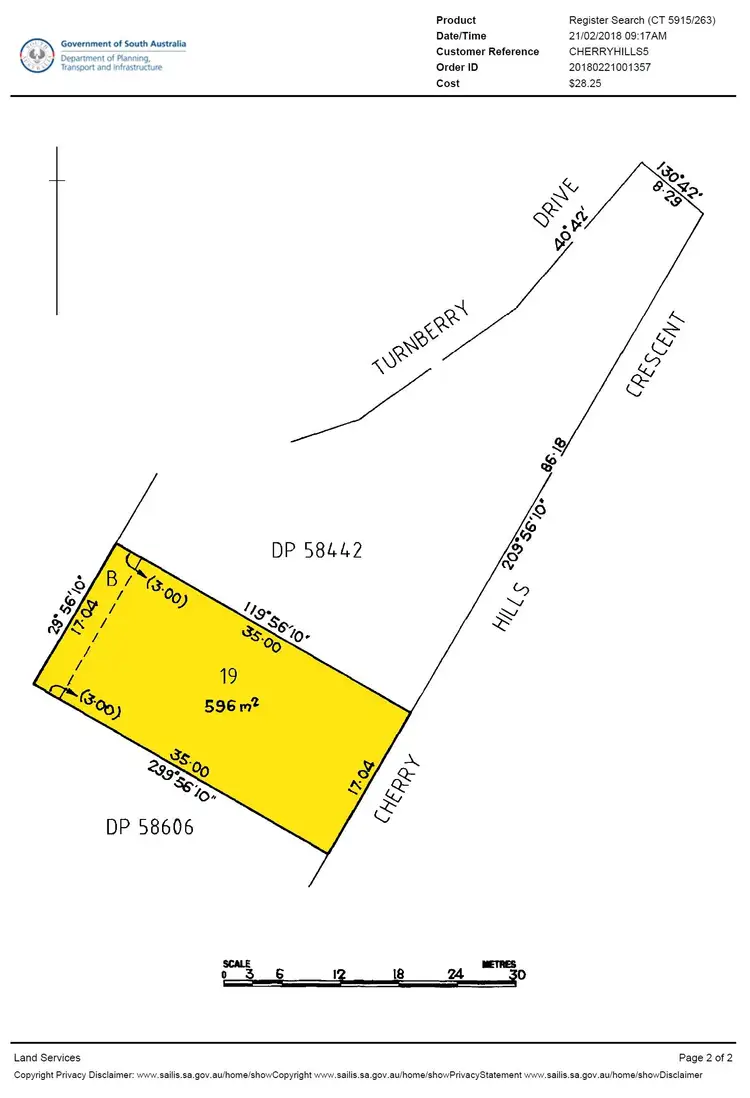 Floorplan of Homely land listing, 5 Cherry Hills Crescent, Normanville SA 5204