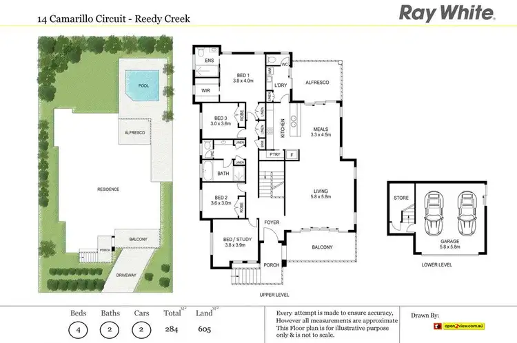 Floorplan of Homely house listing, 14 Camarillo Circuit, Reedy Creek QLD 4227