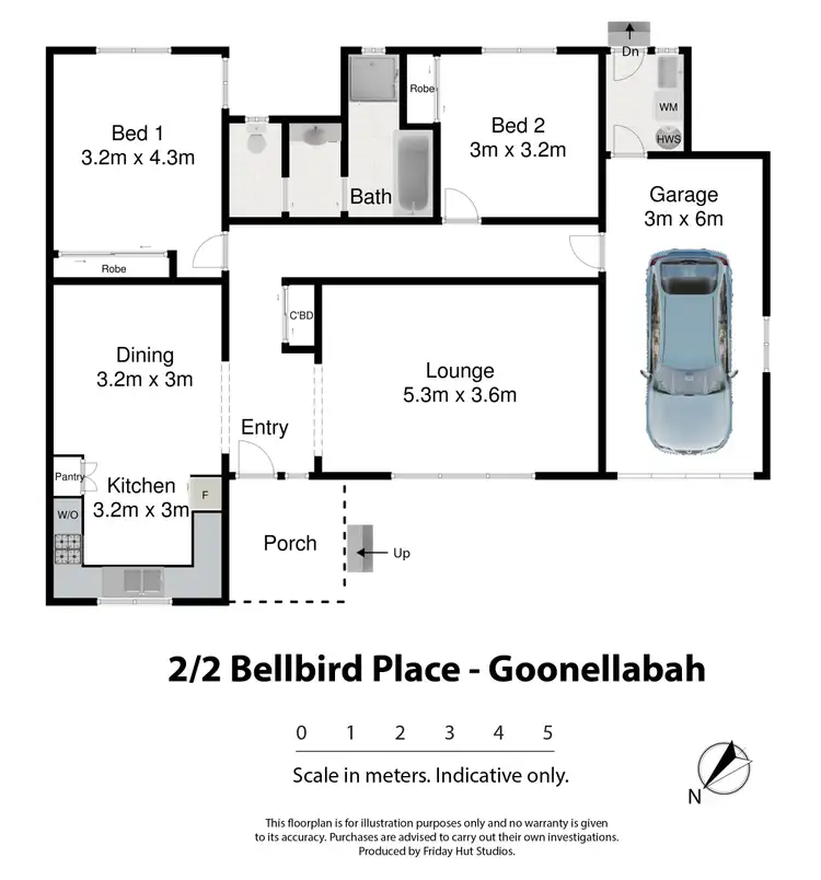 Floorplan of Homely other listing, 2/2 Bellbird Place, Goonellabah NSW 2480