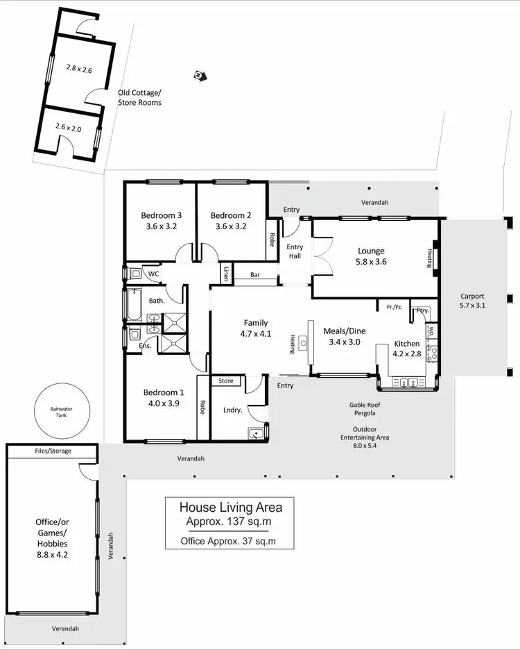 Floorplan of Homely house listing, 63 Gray Road, Moorook SA 5332