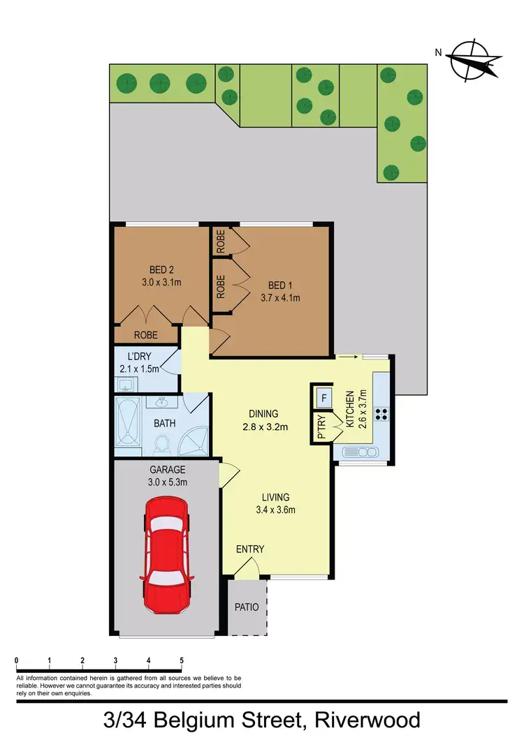 Floorplan of Homely villa listing, 3/34 Belgium Street, Riverwood NSW 2210