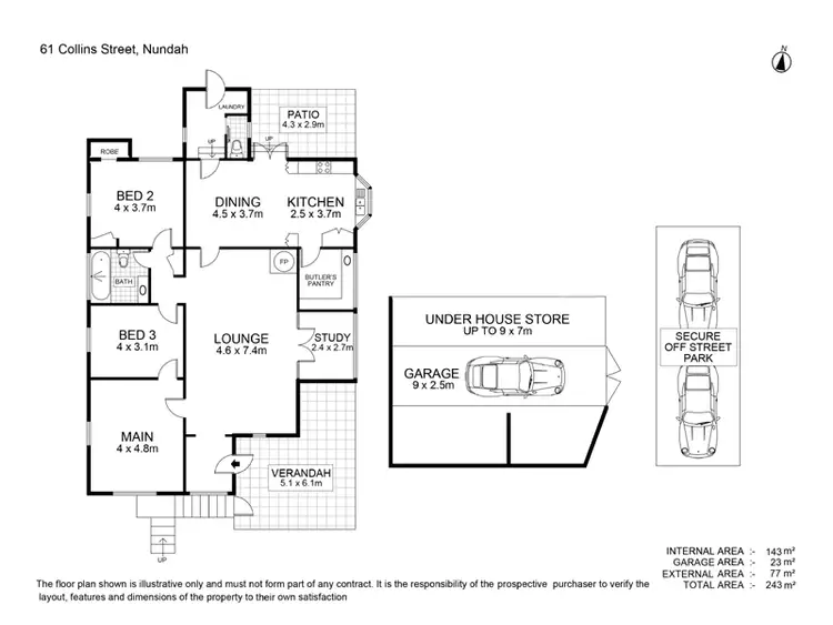 Floorplan of Homely house listing, 61 Collins Street, Nundah QLD 4012
