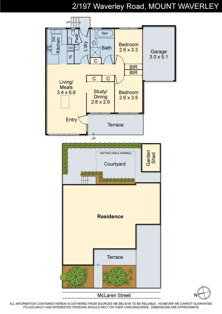 Floorplan of Homely unit listing, 2/197 Waverley Road, Mount Waverley VIC 3149