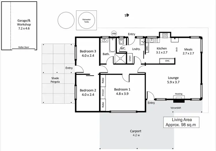 Floorplan of Homely house listing, 26 Mahoney Street, Berri SA 5343
