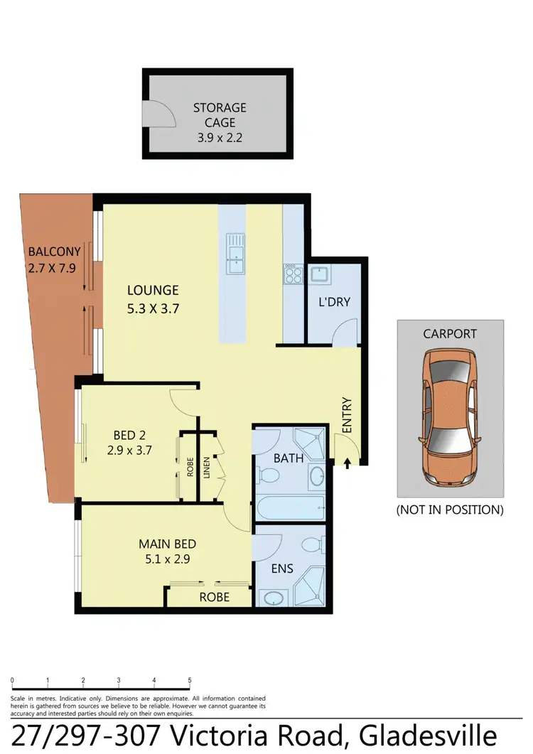 Floorplan of Homely unit listing, 27/297-307 Victoria Road, Gladesville NSW 2111