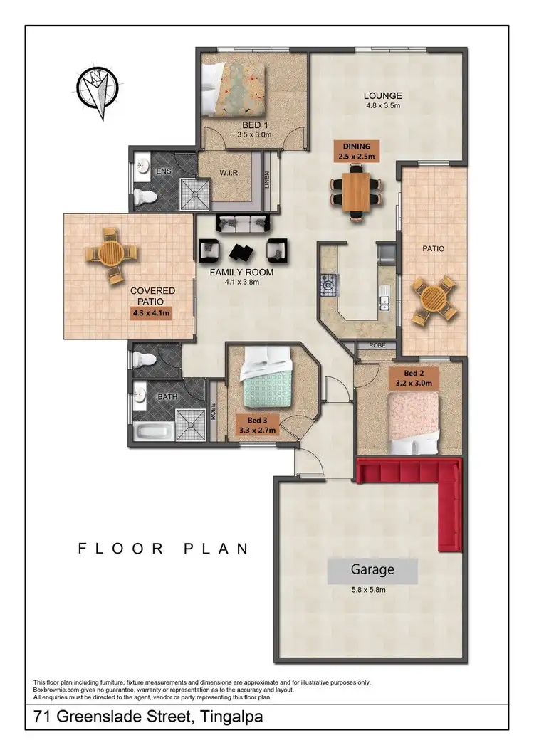 Floorplan of Homely house listing, 71 Greenslade Street, Tingalpa QLD 4173