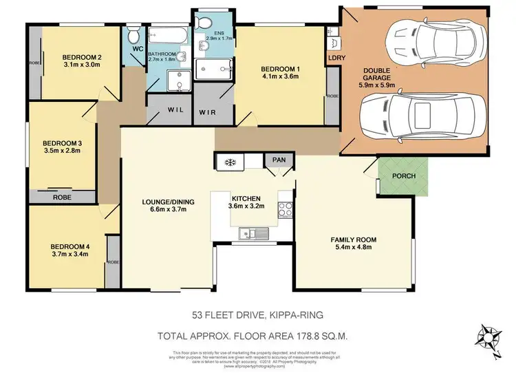 Floorplan of Homely house listing, 53 Fleet Drive, Kippa-ring QLD 4021