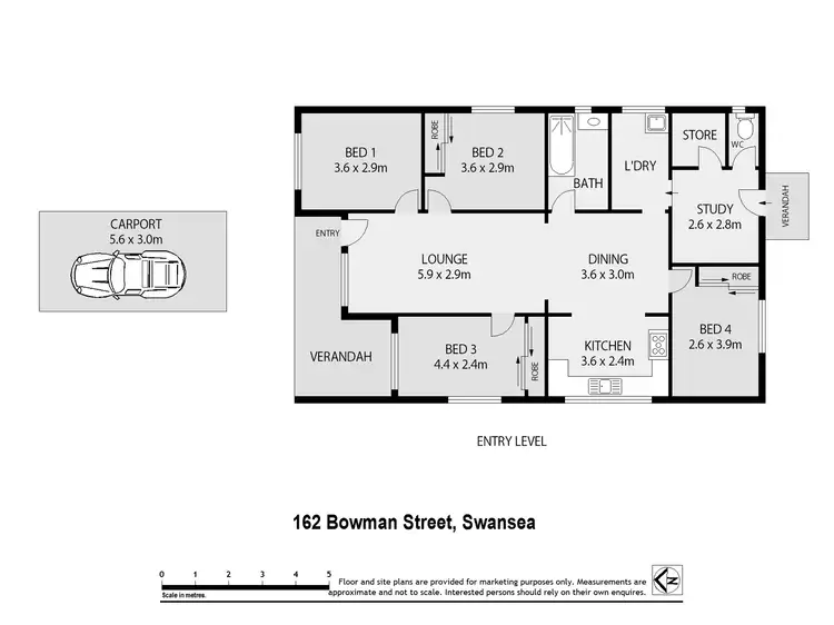 Floorplan of Homely house listing, 162 Bowman Street, Swansea NSW 2281