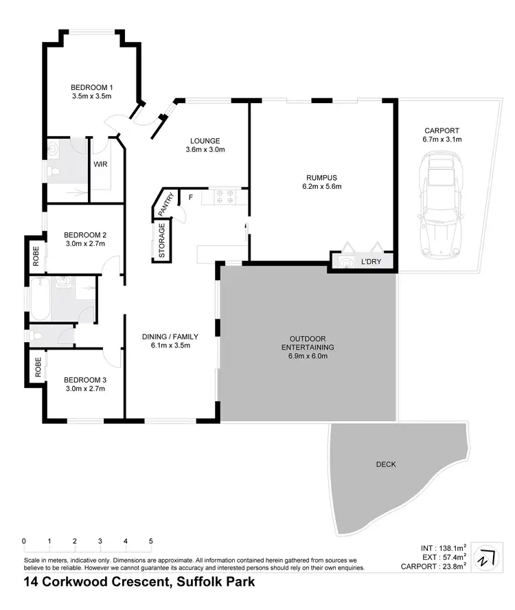 Floorplan of Homely house listing, 14 Corkwood Crescent, Suffolk Park NSW 2481