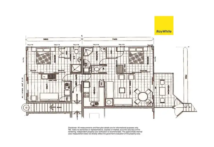 Floorplan of Homely unit listing, 33/2 Erromango Drive, Jubilee Pocket QLD 4802