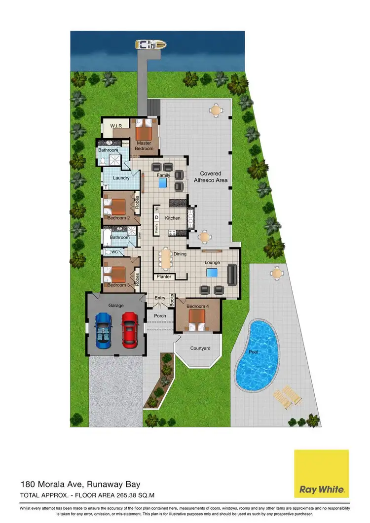 Floorplan of Homely house listing, 180 Morala Avenue, Runaway Bay QLD 4216