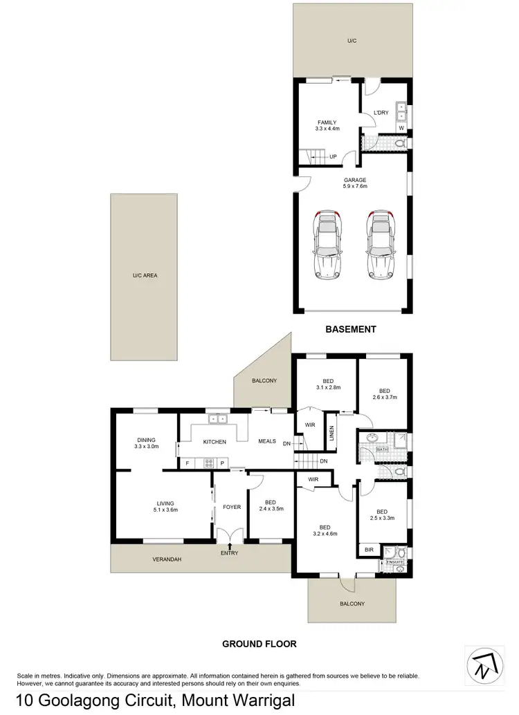Floorplan of Homely house listing, 10 Goolagong Circuit, Mount Warrigal NSW 2528