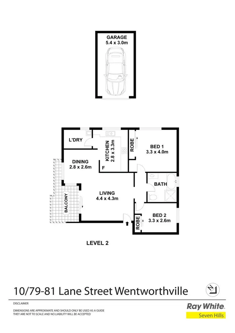 Floorplan of Homely apartment listing, 10/79-81 Lane Street, Wentworthville NSW 2145