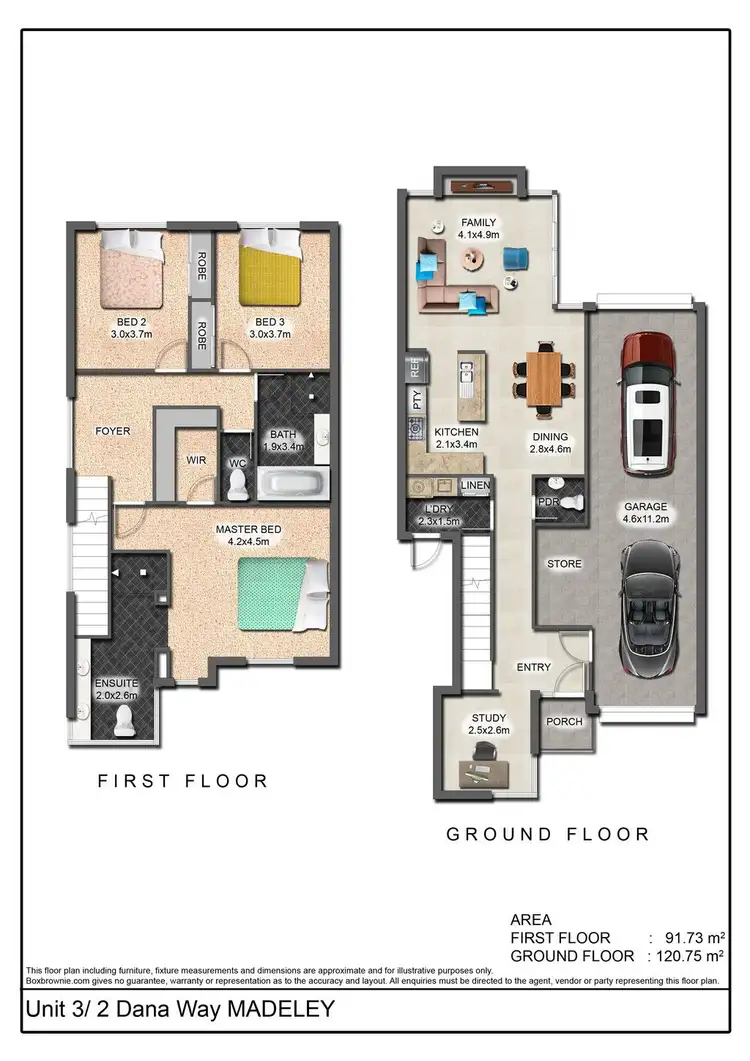 Floorplan of Homely house listing, 3/2 Dana Way, Madeley WA 6065