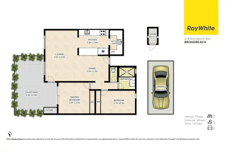 Floorplan of Homely unit listing, 2/4 Rosewood Avenue, Broadbeach QLD 4218