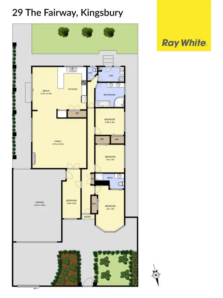Floorplan of Homely house listing, 29 The Fairway, Kingsbury VIC 3083