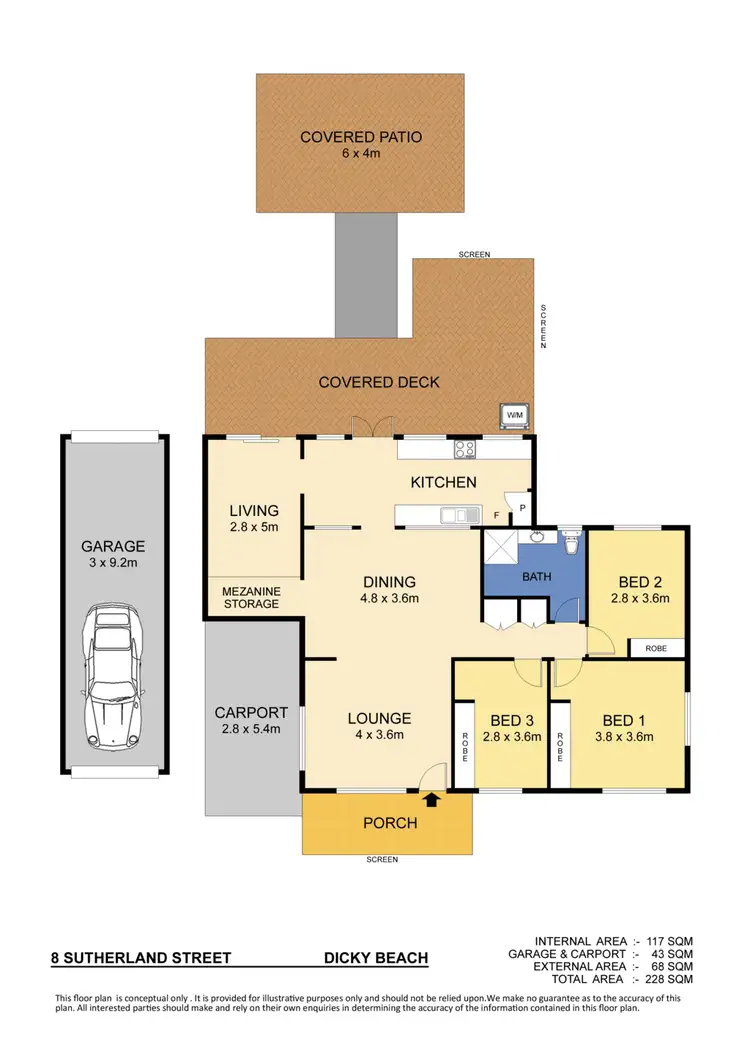 Floorplan of Homely house listing, 8 Sutherland Street, Dicky Beach QLD 4551