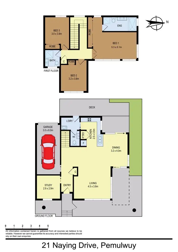 Floorplan of Homely house listing, 21 Naying Drive, Pemulwuy NSW 2145