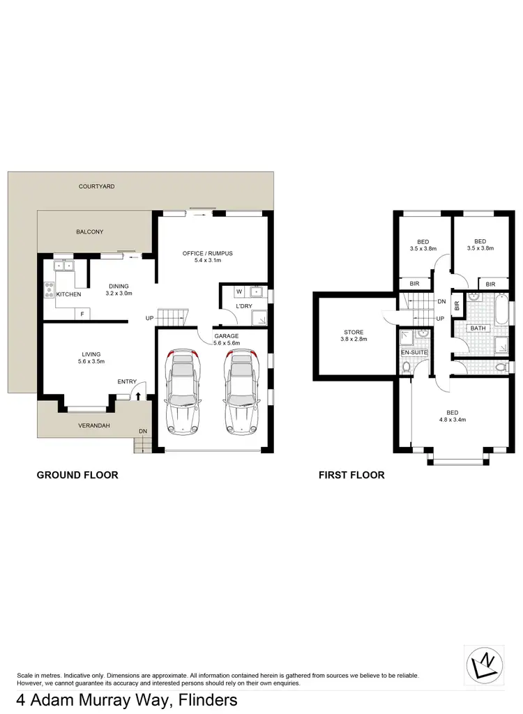 Floorplan of Homely house listing, 4 Adam Murray Way, Flinders NSW 2529