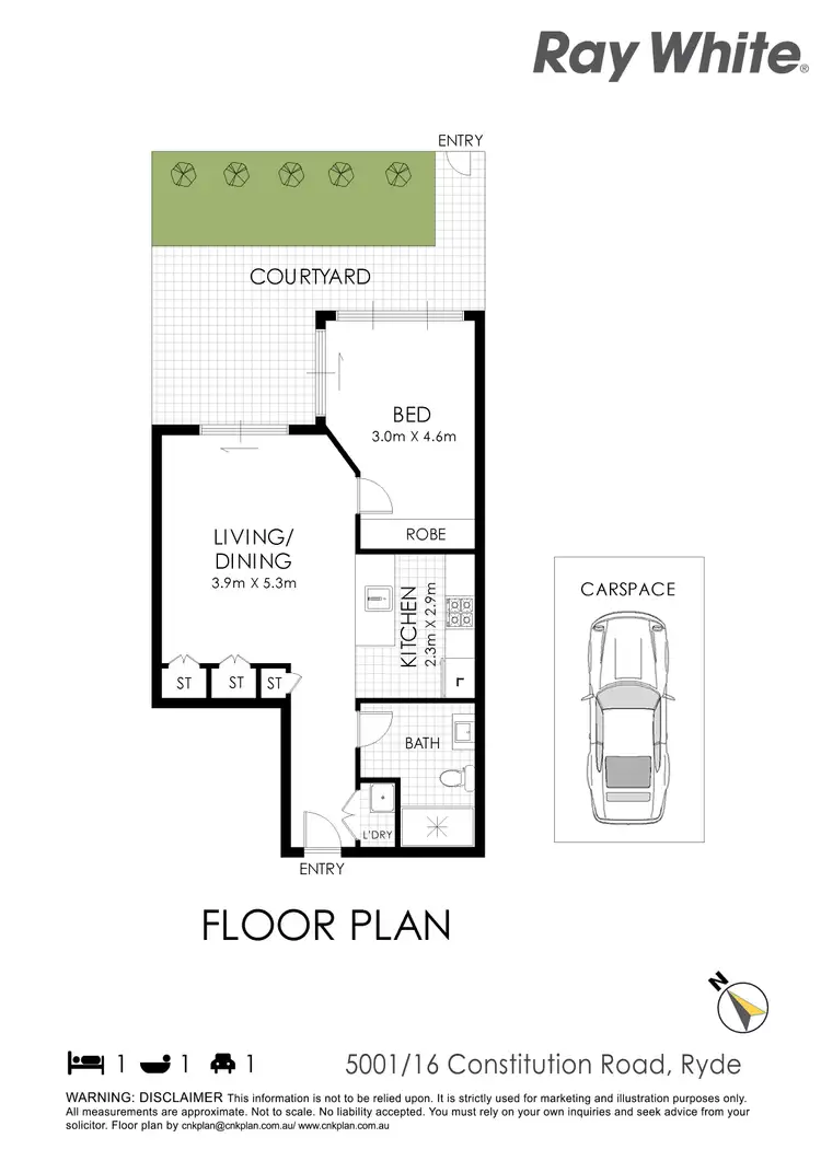 Floorplan of Homely apartment listing, B5001/16 Constitution Road, Ryde NSW 2112