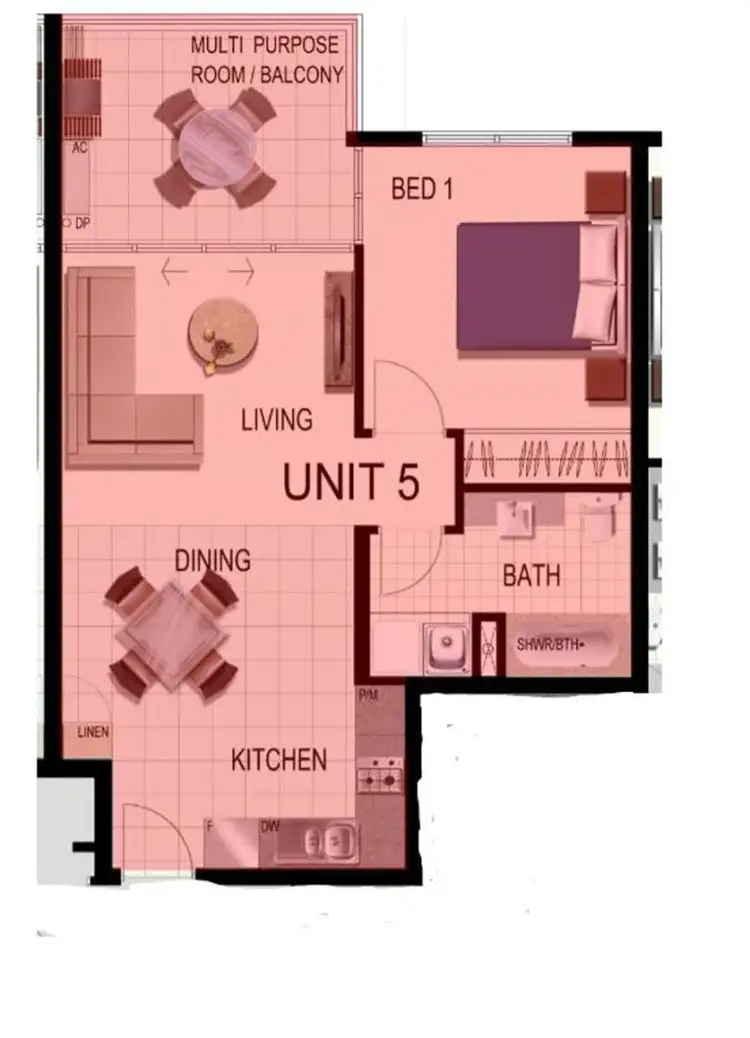 Floorplan of Homely unit listing, 405/11 Ellenborough Street, Woodend QLD 4305