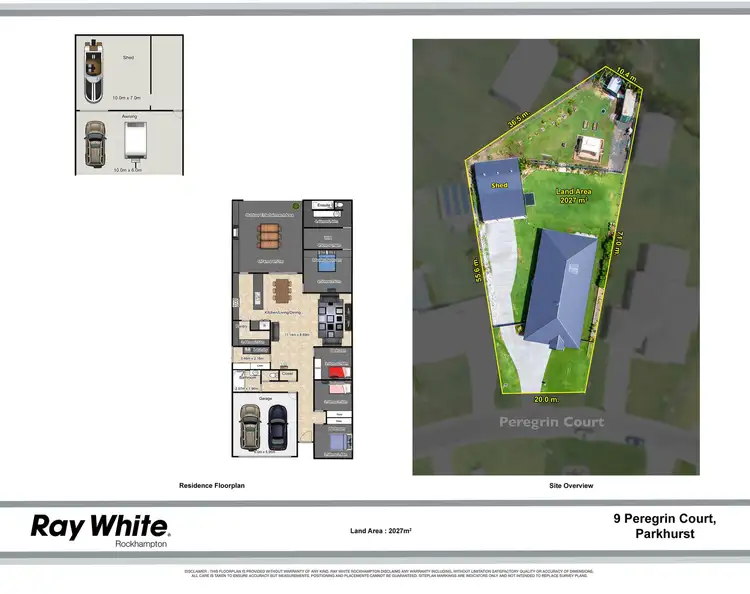 Floorplan of Homely house listing, 9 Peregrin Court, Parkhurst QLD 4702