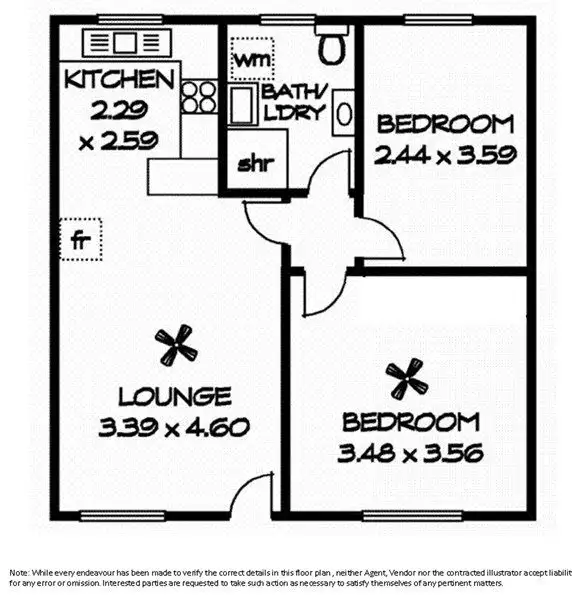 Floorplan of Homely unit listing, 7/40-44 Chatham Road, Keswick SA 5035