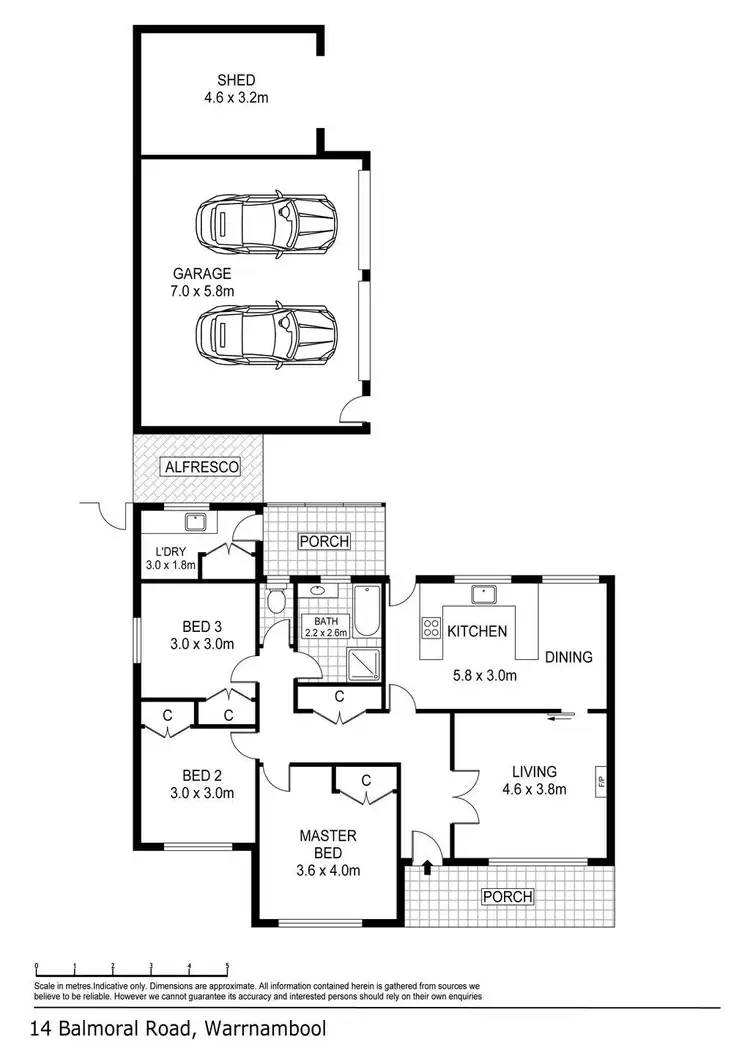 Floorplan of Homely house listing, 14 Balmoral Road, Warrnambool VIC 3280