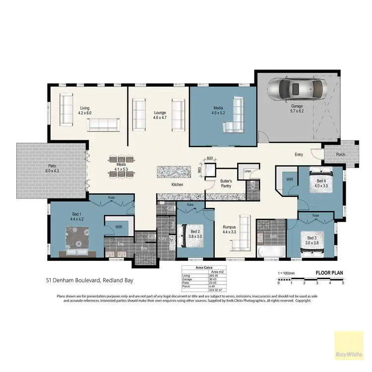 Floorplan of Homely house listing, 51 Denham Boulevard, Redland Bay QLD 4165