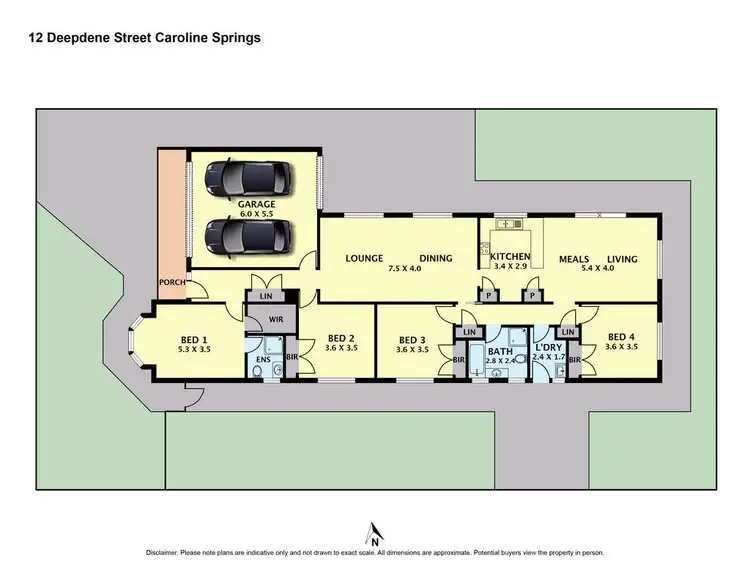 Floorplan of Homely house listing, 12 Deepdene Street, Caroline Springs VIC 3023