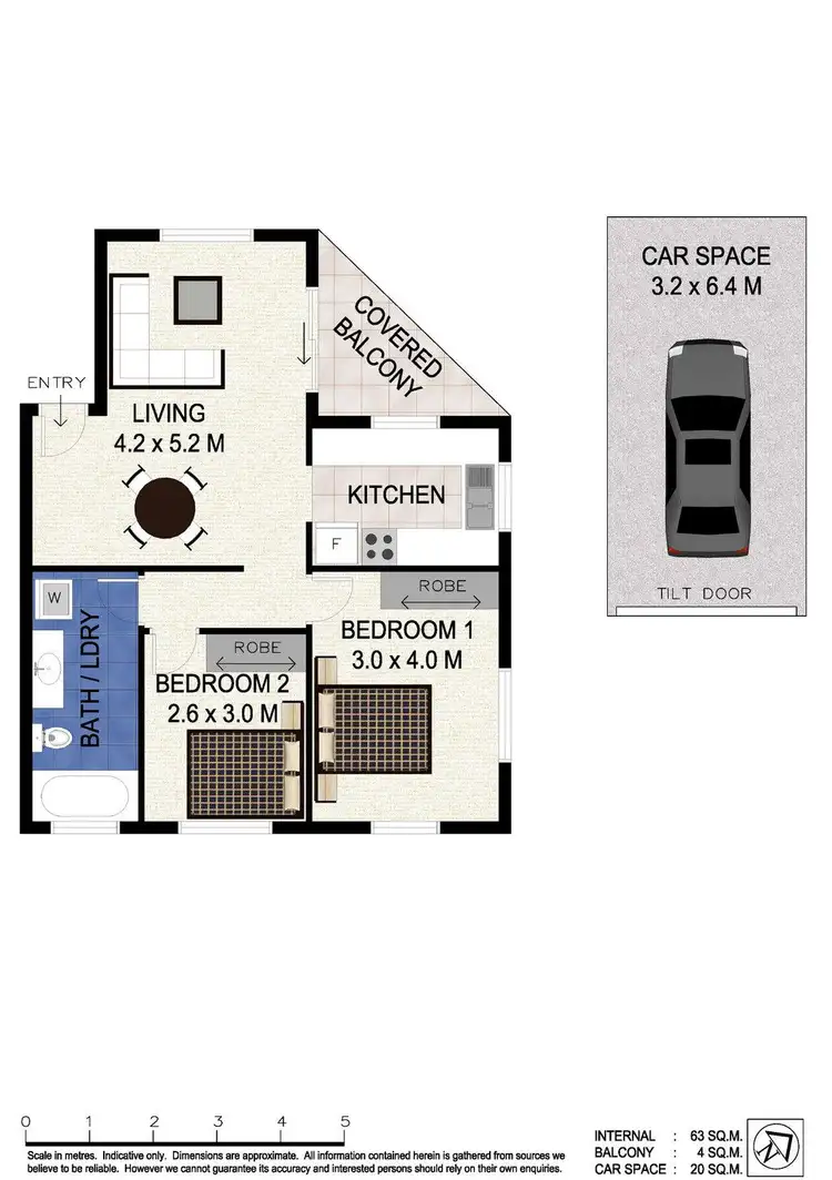 Floorplan of Homely unit listing, 8/4 Rolan Court, Palm Beach QLD 4221