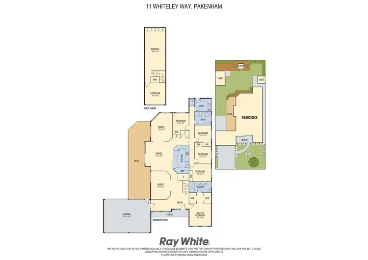 Floorplan of Homely house listing, 11 Whiteley Way, Pakenham VIC 3810