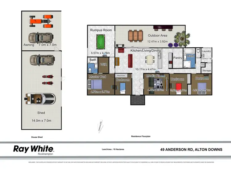 Floorplan of Homely house listing, 49 Anderson Road, Alton Downs QLD 4702