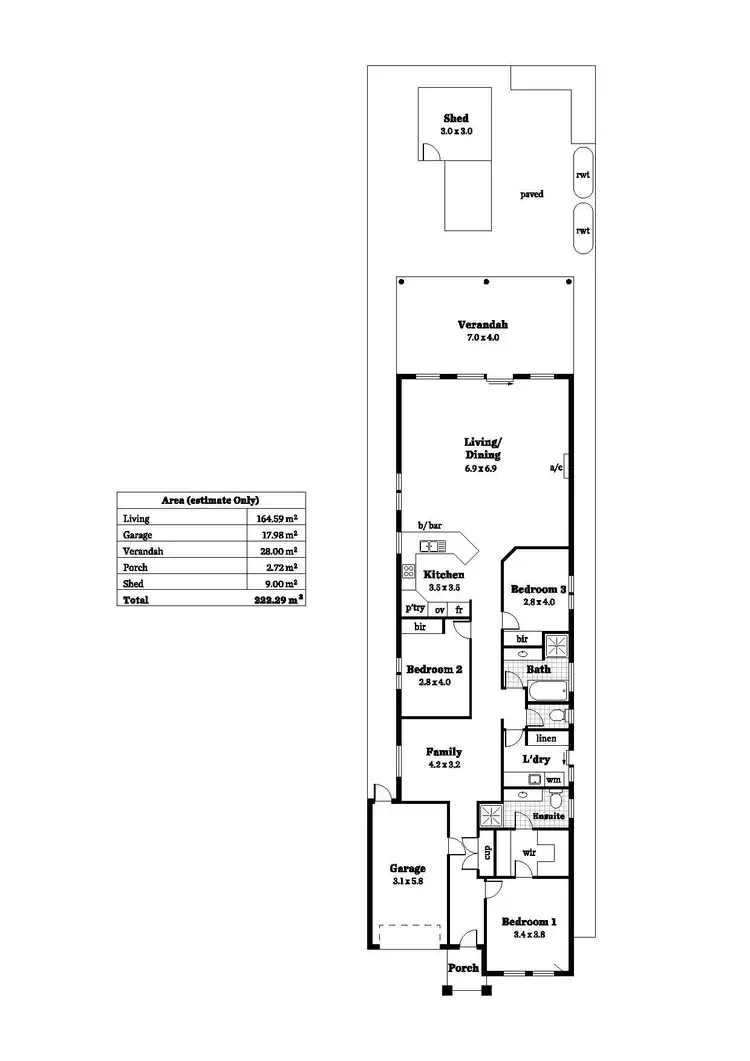 Floorplan of Homely house listing, 8A Lowan Street, Holden Hill SA 5088