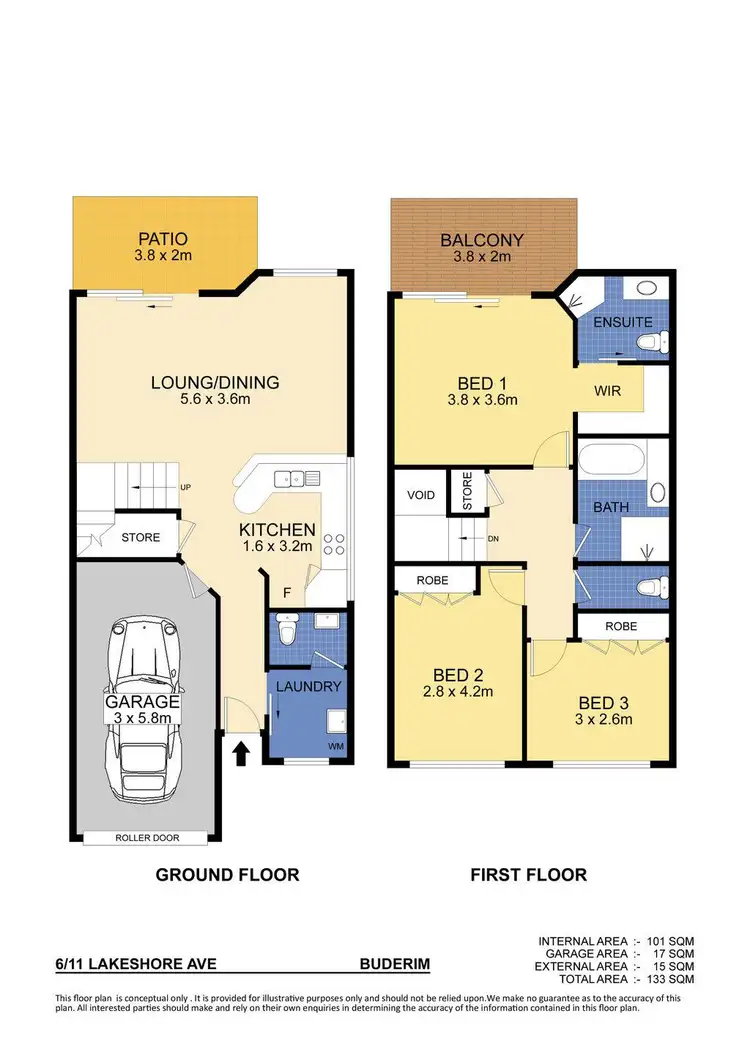 Floorplan of Homely unit listing, 6/11-21 Lakeshore Avenue, Buderim QLD 4556