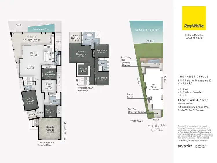 Floorplan of Homely house listing, 9/145 Palm Meadows Drive, Carrara QLD 4211