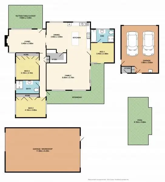 Floorplan of Homely house listing, 44 Golf Course Road, Euroa VIC 3666