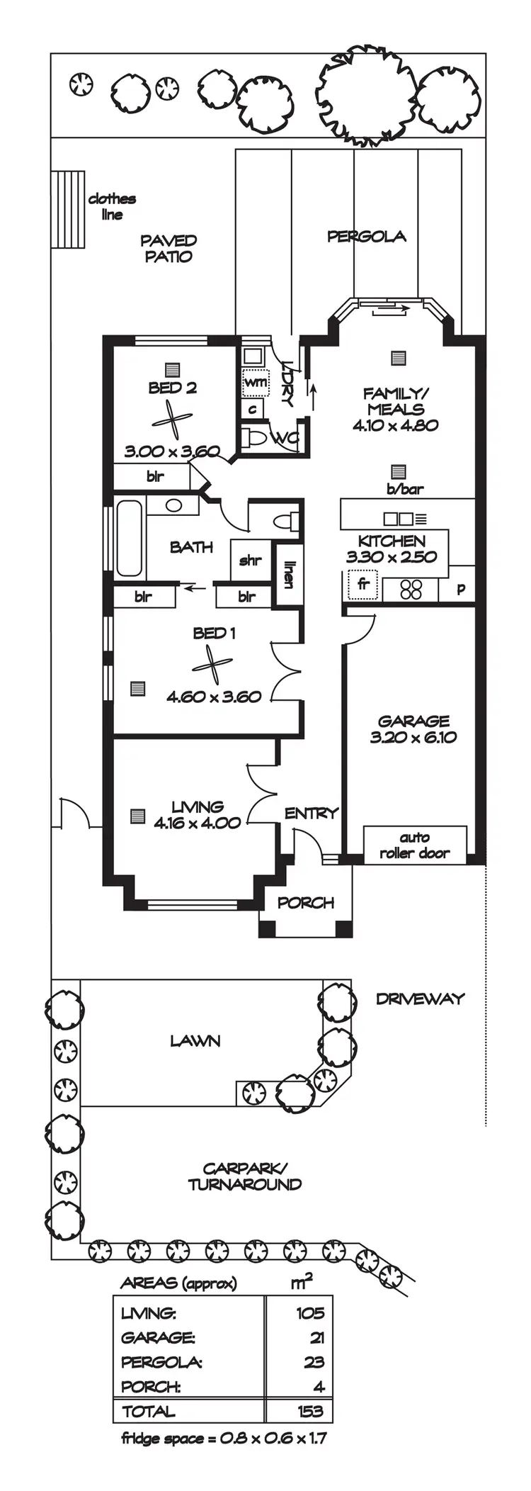 Floorplan of Homely unit listing, 2/4 Fife Street, Klemzig SA 5087