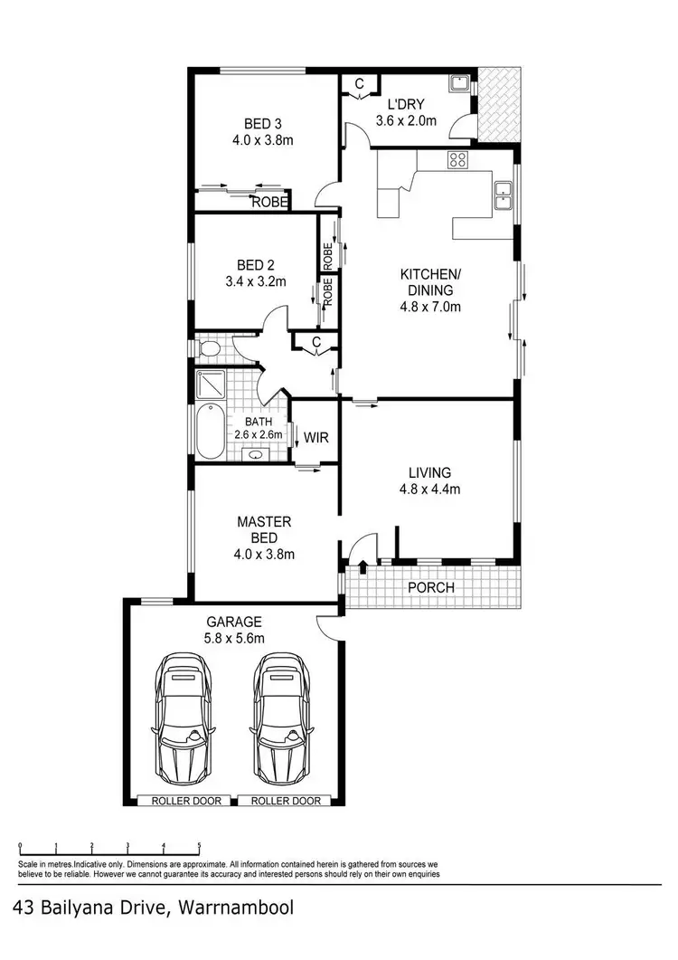 Floorplan of Homely house listing, 43 Baileyana Drive, Warrnambool VIC 3280