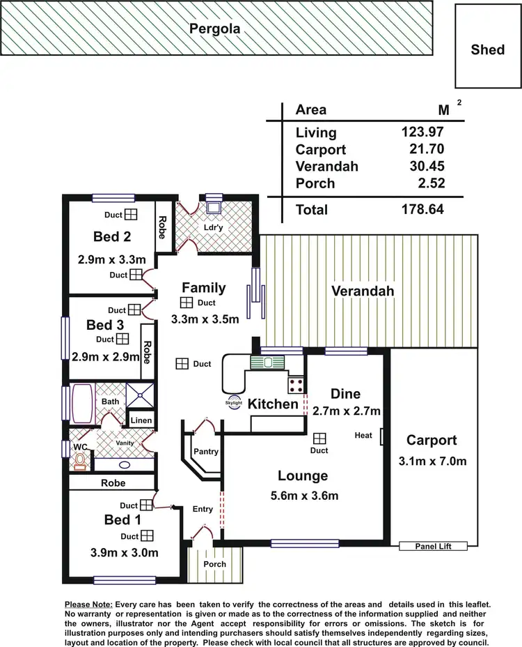 Floorplan of Homely house listing, 20 Commodore Parade, Andrews Farm SA 5114