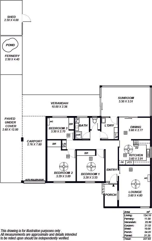 Floorplan of Homely house listing, 3 Ardross Crescent, Morphett Vale SA 5162