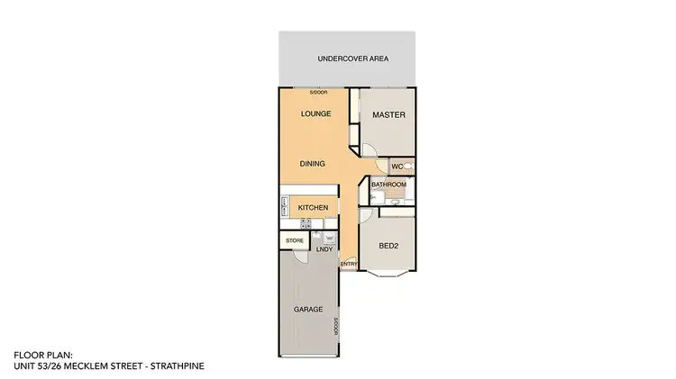 Floorplan of Homely townhouse listing, 53/26 Mecklem Street, Strathpine QLD 4500