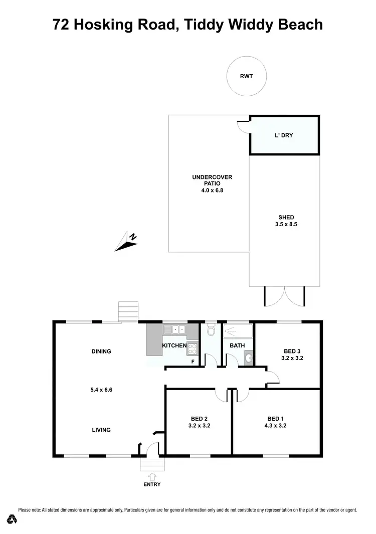 Floorplan of Homely house listing, 72 Hosking Road, Tiddy Widdy Beach SA 5571