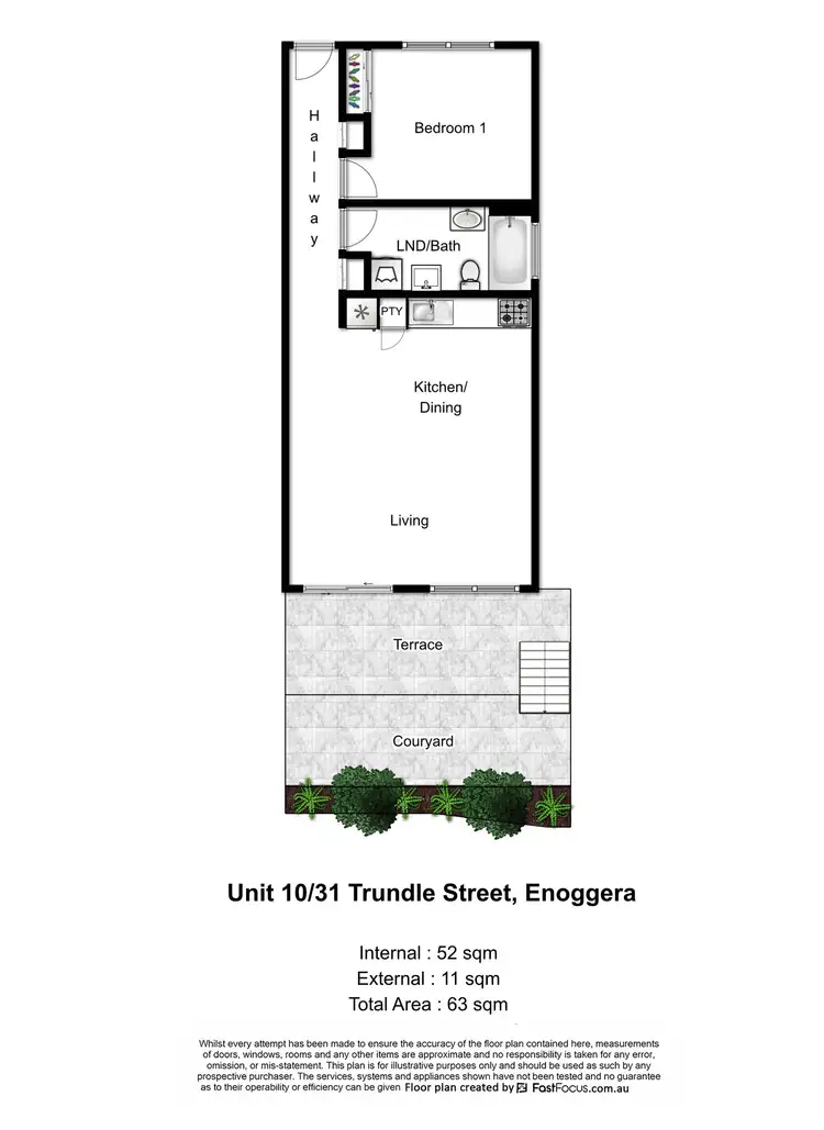 Floorplan of Homely unit listing, 3, 6 & 11/31 Trundle Street, Enoggera QLD 4051