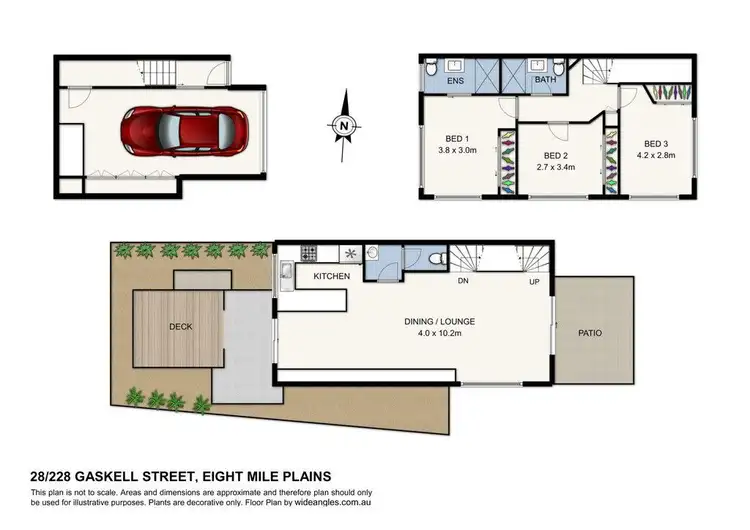 Floorplan of Homely townhouse listing, 28/228 Gaskell Street, Eight Mile Plains QLD 4113