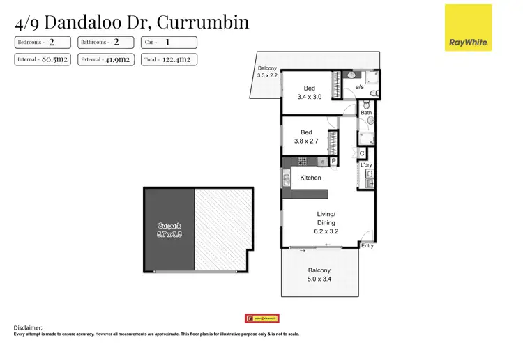 Floorplan of Homely unit listing, 4/9 Dandaloo Drive, Currumbin QLD 4223