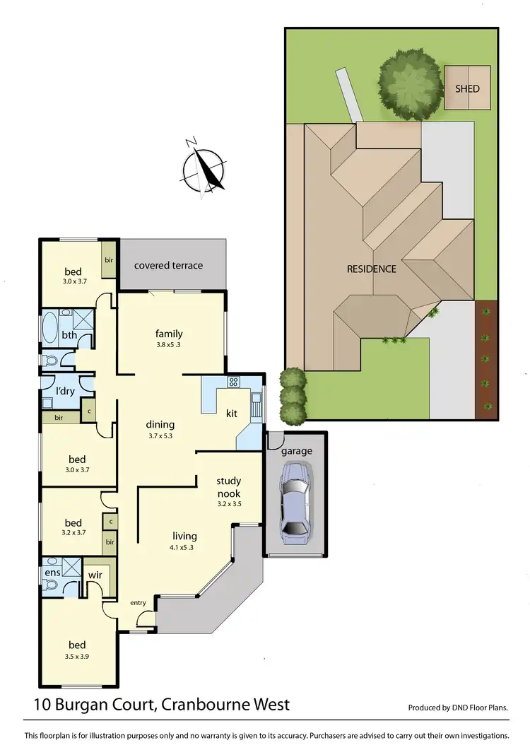 Floorplan of Homely house listing, 10 Burgan Court, Cranbourne West VIC 3977