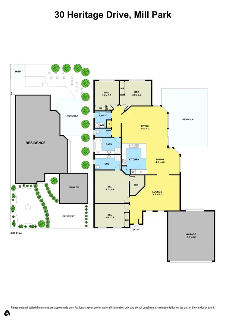 Floorplan of Homely house listing, 30 Heritage Drive, Mill Park VIC 3082