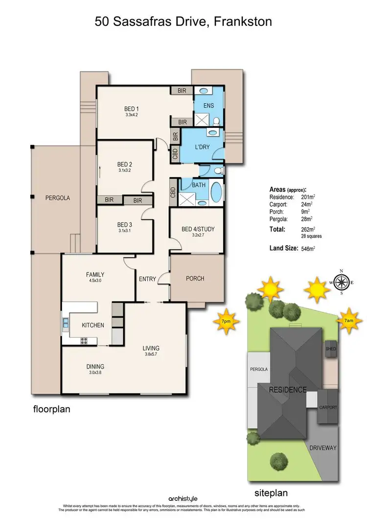 Floorplan of Homely house listing, 50 Sassafras Drive, Frankston VIC 3199